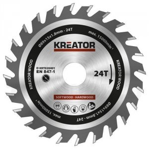 Rundsavsklinge 135 mm FS - 24 HM tænder Kreator KRT020301 - Kreator