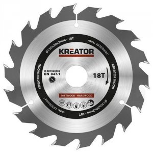 Rundsavsklinge 130 mm  18 HM tænder Kreator KRT020402 - Kreator