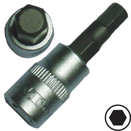 Stifttop kort TOMMER 1/4" x 1/4" 6kt. - Bato