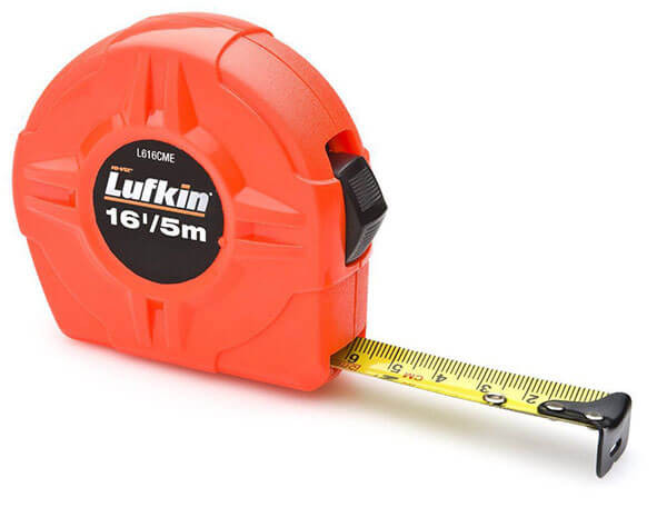 Lufkin 19mm (3/4") x 5m (16â) Hi-Viz orange økonomi målebånd - Lufkin