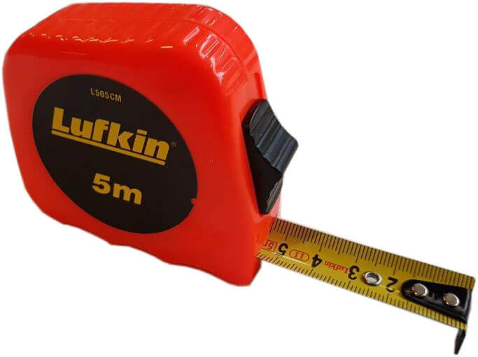 Lufkin 19mm x 5m L500 serie orange Power målebånd - Lufkin