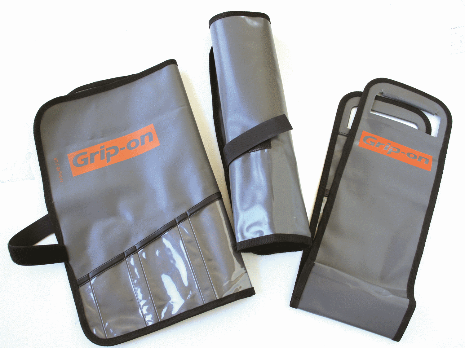 GRIP-ON oprulleligt etui med 2 rum og håndtag - Grip-on