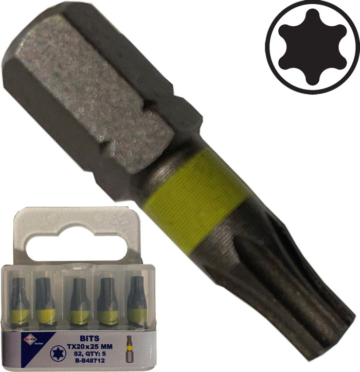 'BATO 1/4" Bits industri torx 20 x 25mm' - Bato