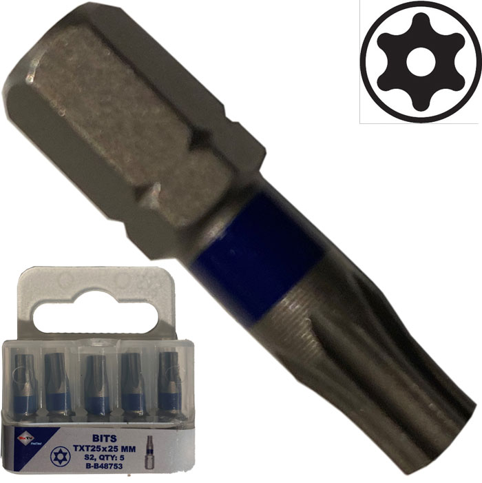 'BATO 1/4" Bits industri torx tamper 15 x 25mm' - Bato