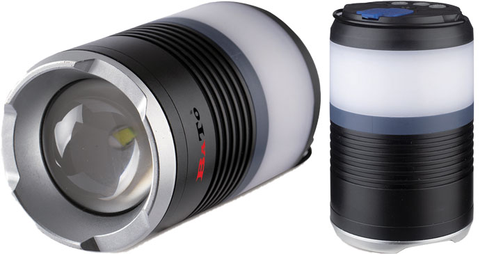 'BATO Multi funktionslampe 6W COB 60-600 Lumen. SOS flash og camping lys. Magnet og ring i toppen.' - Bato