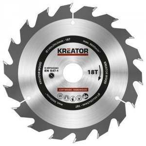 Rundsavsklinge 140 mm 18 HM tænder Kreator KRT020404 - Kreator