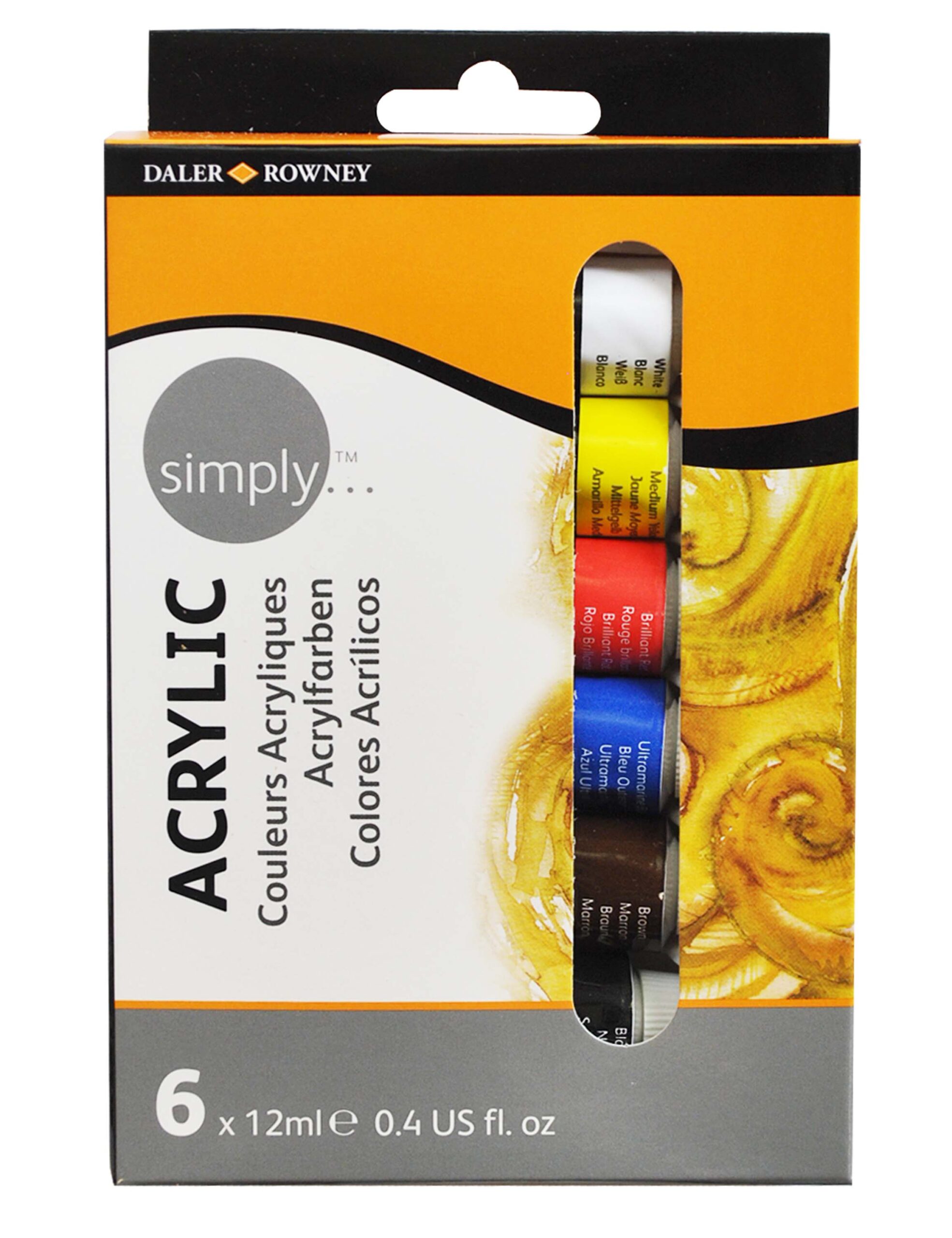 Simply Akrylmaling 6x12ml - Daler-Rowney