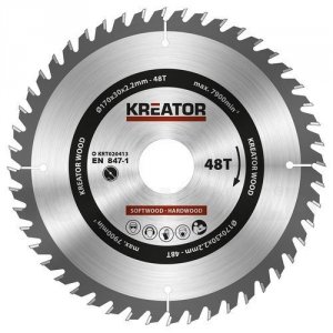 Rundsavsklinge 170 mm 48 HM tænder Kreator KRT020413 - Kreator