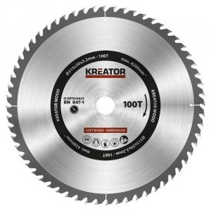 Rundsavsklinge 315 mm 100 HM tænder Kreator KRT020433 - Kreator