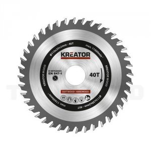 Rundsavsklinge 115 mm 40 HM tænder Kreator KRT020435 - Kreator