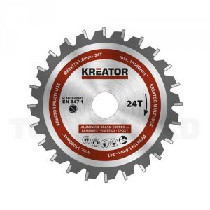 Rundsavsklinge 89 mm ALU  24 HM tænder Kreator KRT020501 - Kreator