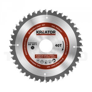 Rundsavsklinge 160 mm ALU 40 HM tænder Kreator KRT020502 - Kreator