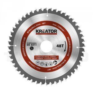 Rundsavsklinge 185 mm ALU 48 HM tænder Kreator KRT020503 - Kreator