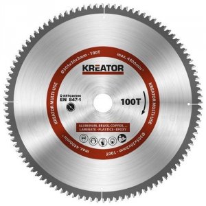 Rundsavsklinge 305 mm ALU 100 HM tænder Kreator KRT020506 - Kreator