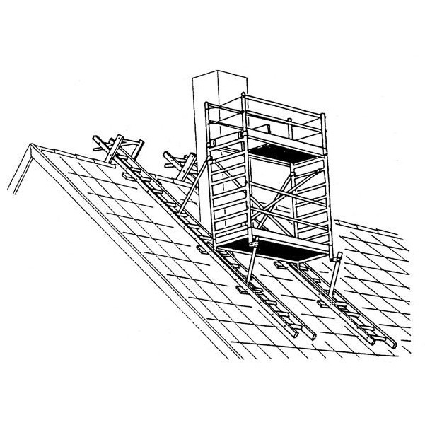 Custers Skortstensstillads 250 cm-3,05 - Custers