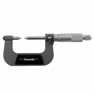 Mikrometer 0-25x0,01 mm med spidse målepunkter Diesella - Diesella