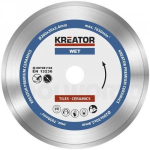 Diamantklinger til fliser 200 mm PREMIUM Kreator KRT081104 - Kreator