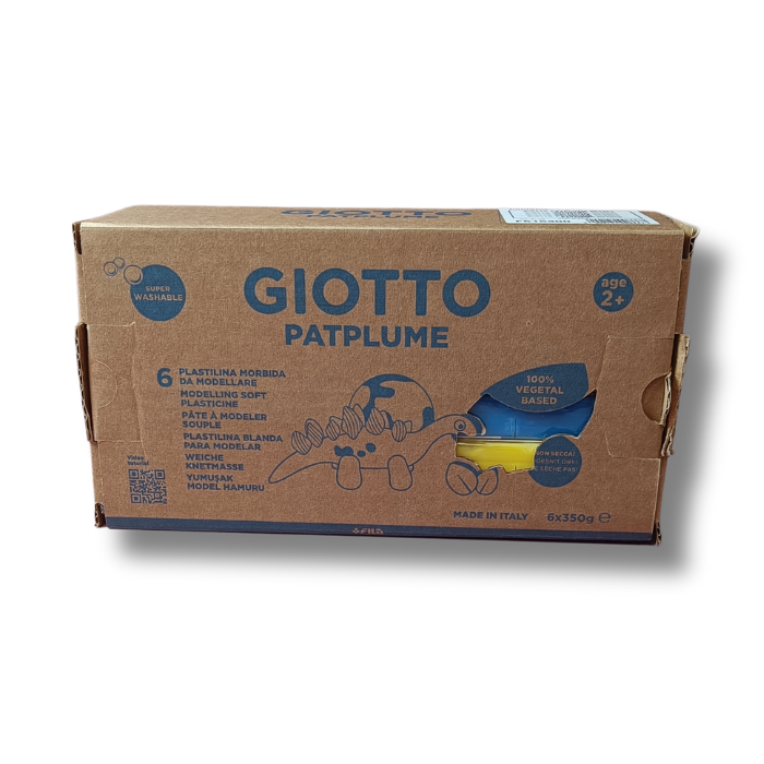 Giotto Patplume Modellervoks klassiske farver 6x350 g - MakeMake