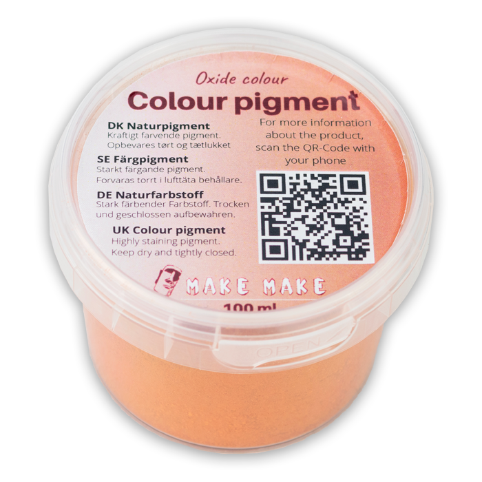 Orange Naturfarvepigment 100 ml (33,00 DKK) - MakeMake