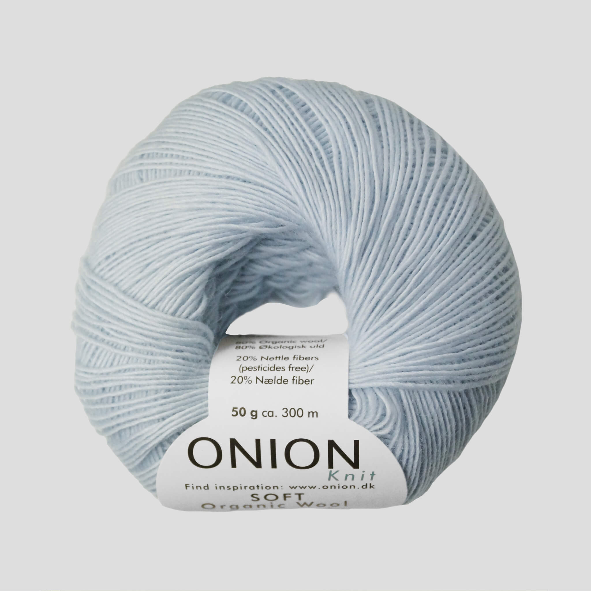 Onion Soft Organic Wool + Nettles - Onion Soft Organic Wool + Nettles 1506 Lys Grå | Onion | HobbyTilbud.dk