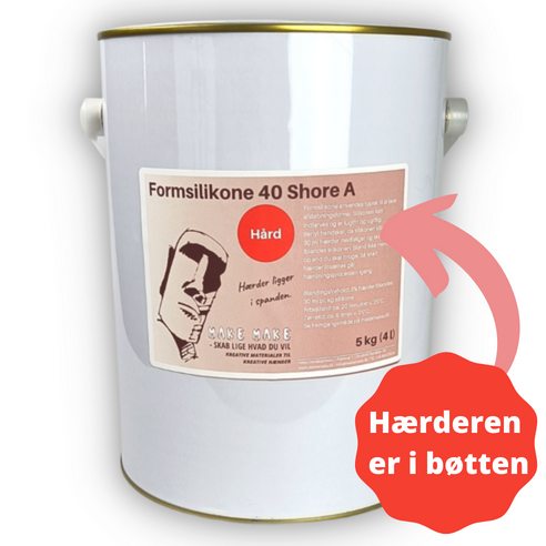 Formsilikone - Hård (40 Shore A) 5 kg