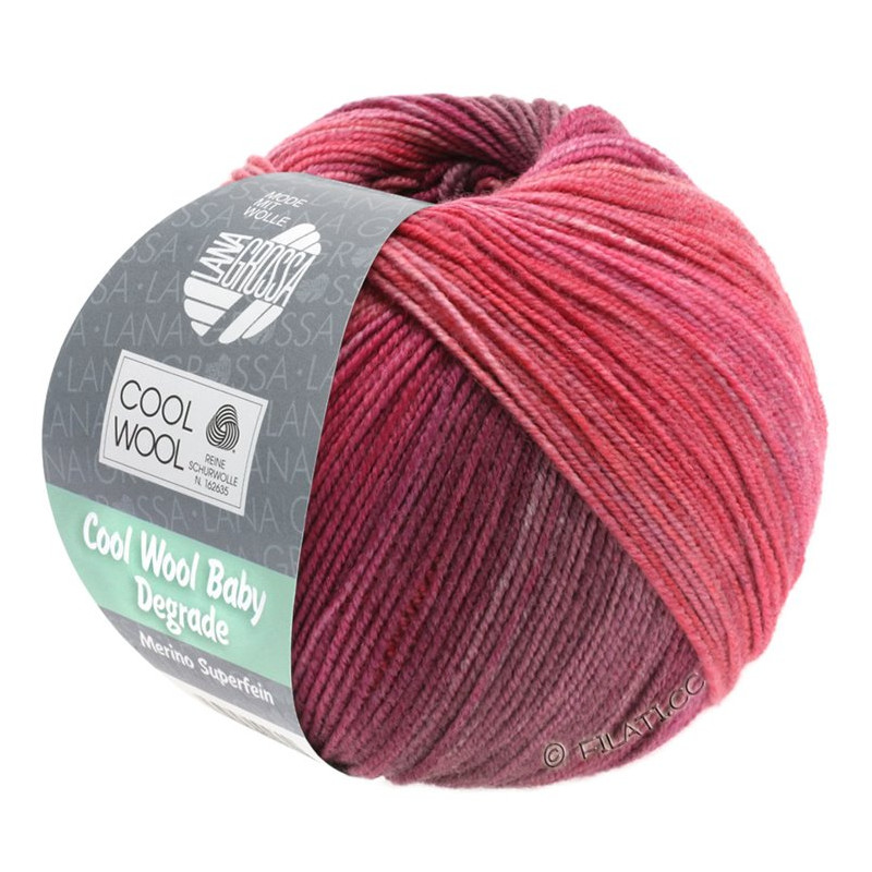 cool wool baby degrade - cool wool baby degrade farver - 507 bær/ antik violet/ hindbær