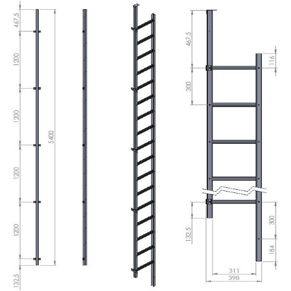 Modum Redningsstige -5,4 - Modum