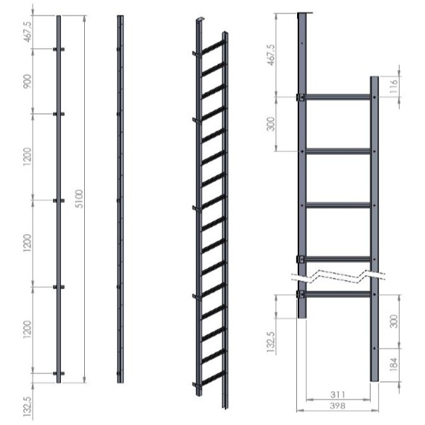 Modum Redningsstige -5,1 - Modum