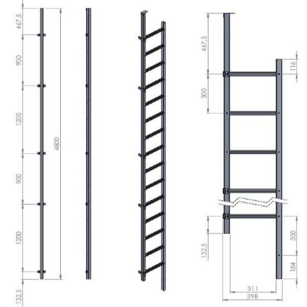 Modum Redningsstige -4,80 - Modum