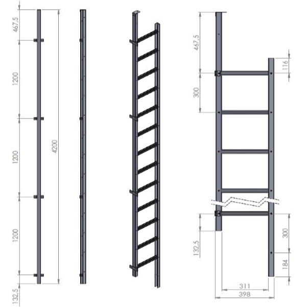 Modum Redningsstige -4,2 - Modum