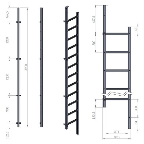 Modum Redningsstige -3,90 - Modum