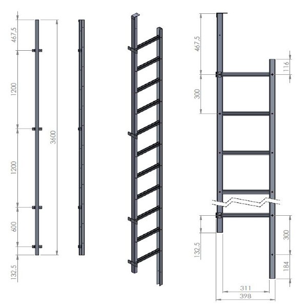 Modum Redningsstige -3,6 - Modum