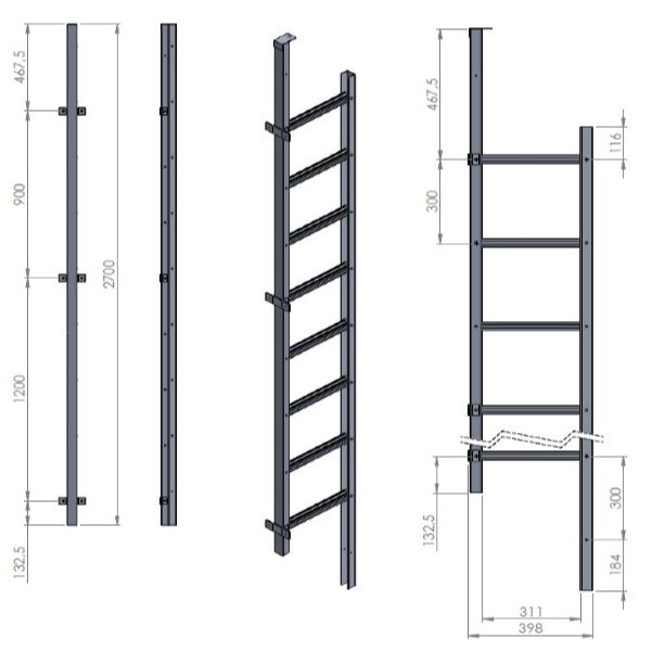 Modum Redningsstige -2,7 - Modum