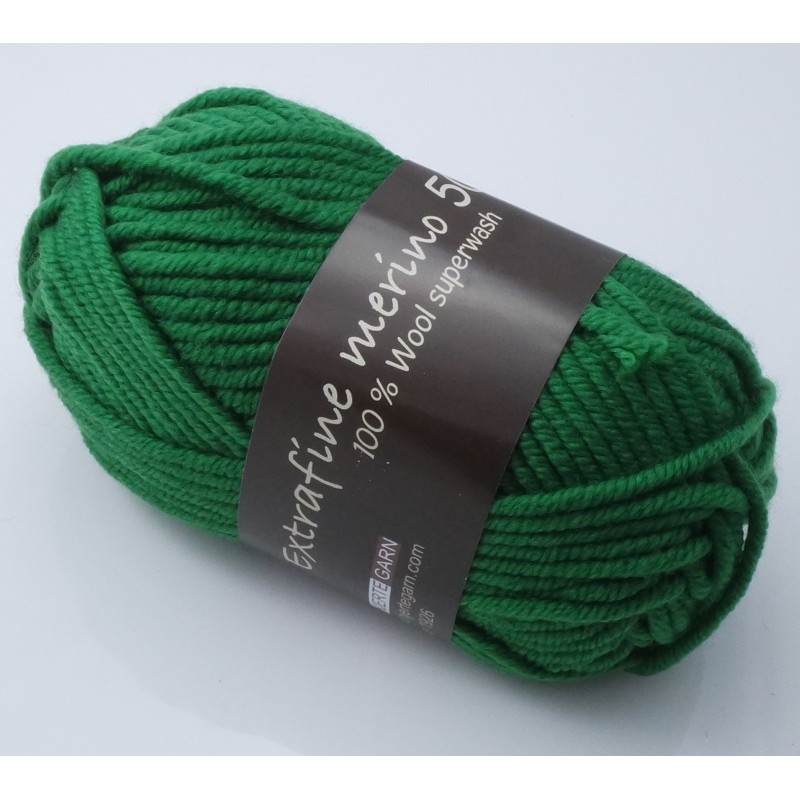 Extrafine Merino 50 - Extrafine Merino 50 Extrafine Merino 50 - 1355 Grøn