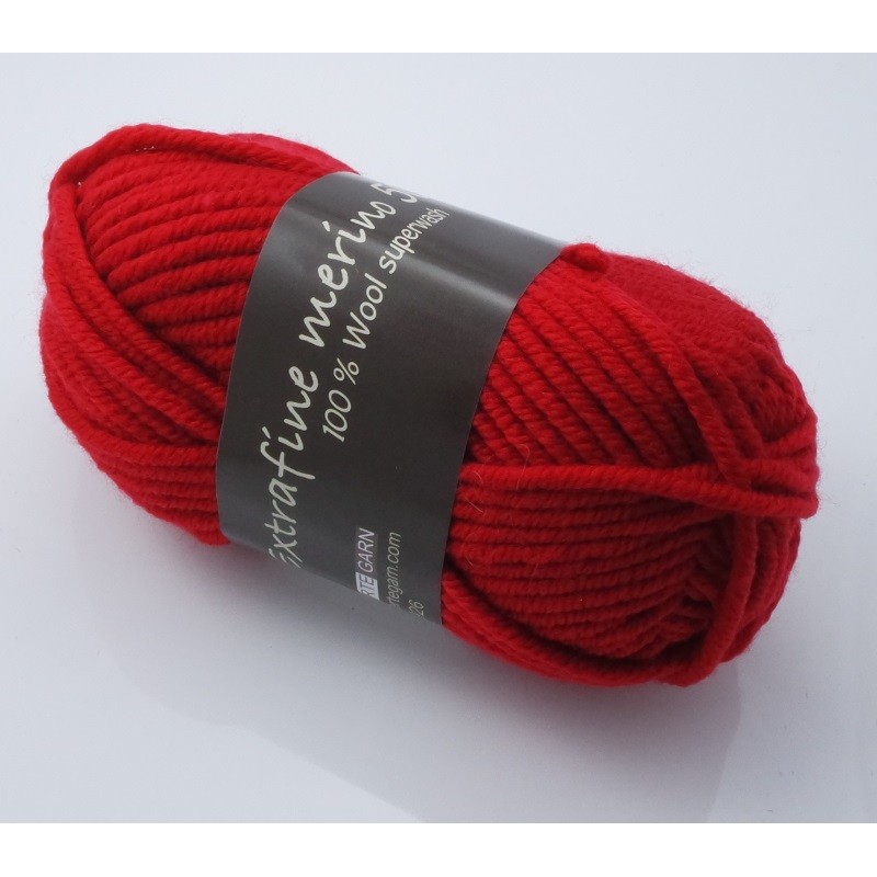 Extrafine Merino 50 - Extrafine Merino 50 Extrafine Merino 50 - 2060 Rød