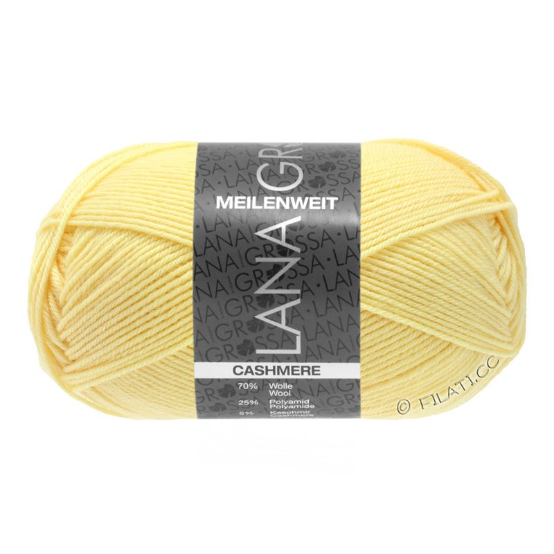 Meilenweit cashmere - Meilenweit cashmere, farve - 50 Lys gul