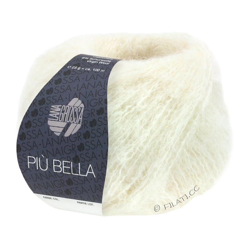 Piu Bella - Piu Bella, farve - 01 Råhvid