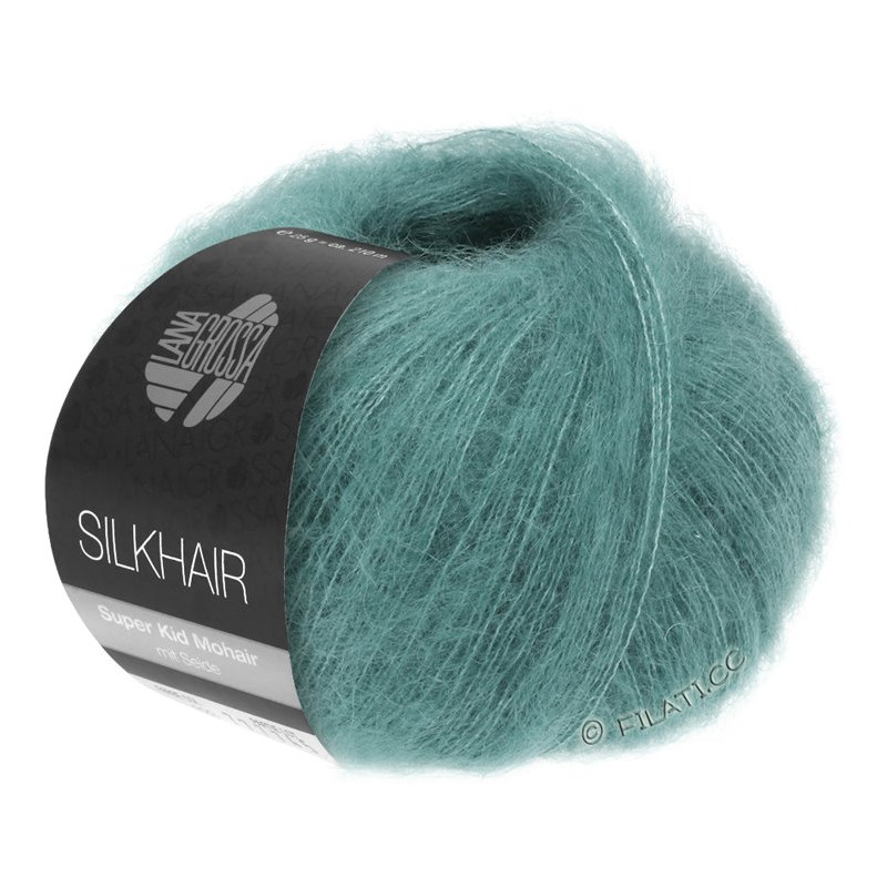 Silkhar/Silkhair Haze Melange - Lana grossa Silkhar/Silkhair Haze Melange - 155 Mørk Mint