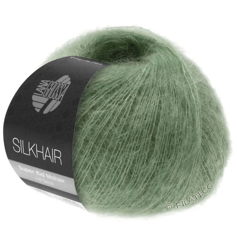 Silkhar/Silkhair Haze Melange - Lana grossa Silkhar/Silkhair Haze Melange - 154 Støvet grøn